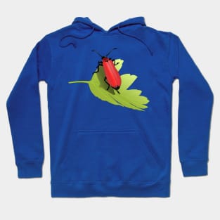 Red Bug On Leaf Hoodie